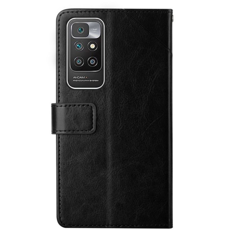 Kožené Puzdro Xiaomi Redmi 10 Kožený Dizajn Geo Y