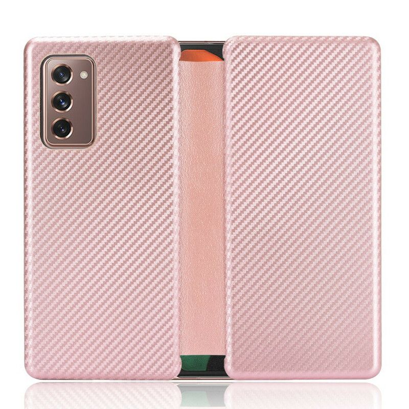Flipové Puzdro Samsung Galaxy Z Fold 2 Uhlíkové Vlákno