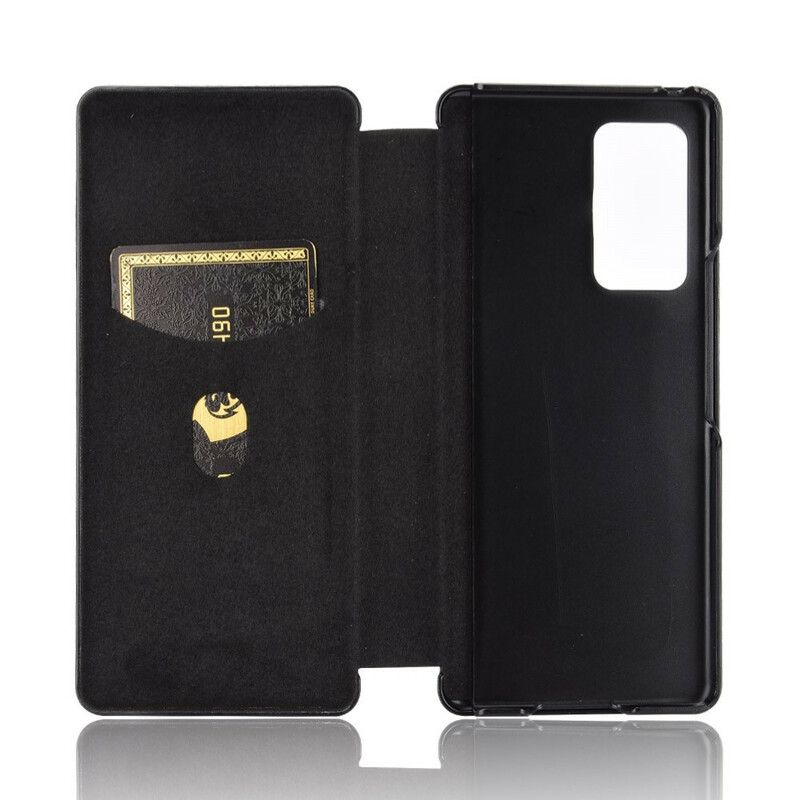 Flipové Puzdro Samsung Galaxy Z Fold 2 Uhlíkové Vlákno
