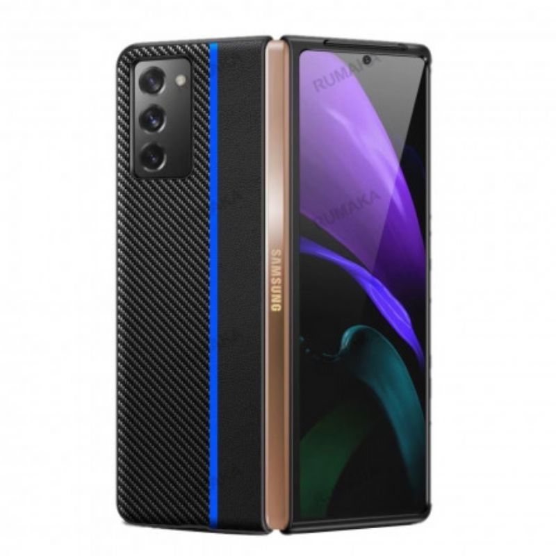 Kryt Samsung Galaxy Z Fold 2 Prémiové Uhlíkové Vlákno