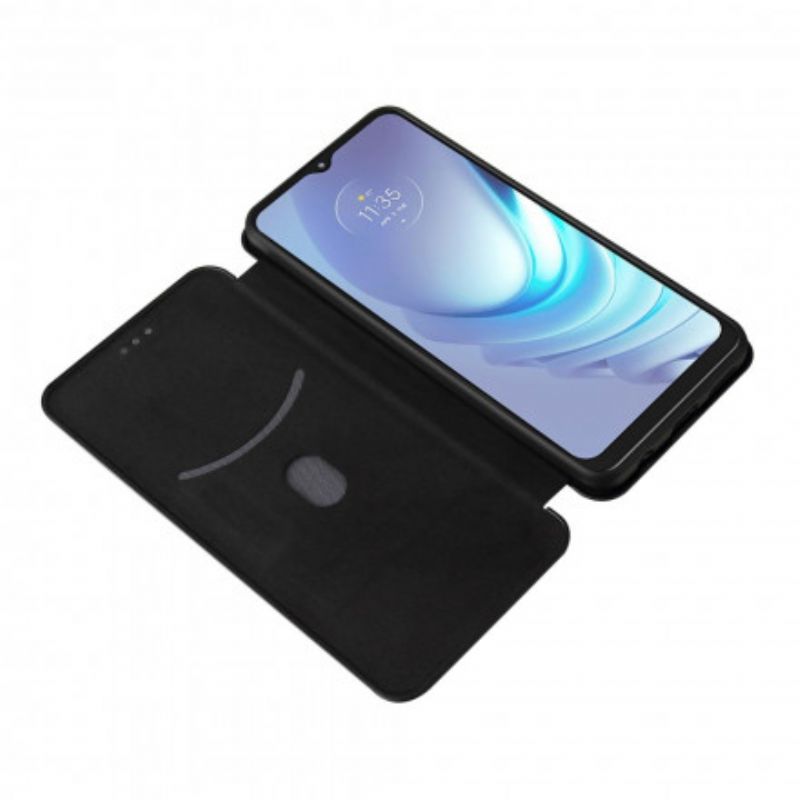Flipové Puzdro Moto G50 Kožené Puzdro Silikónový Uhlík
