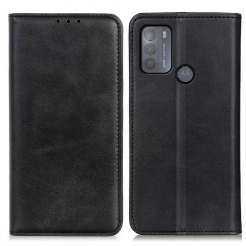 Flipové Puzdro Moto G50 Kožené Puzdro Štiepaná Koža