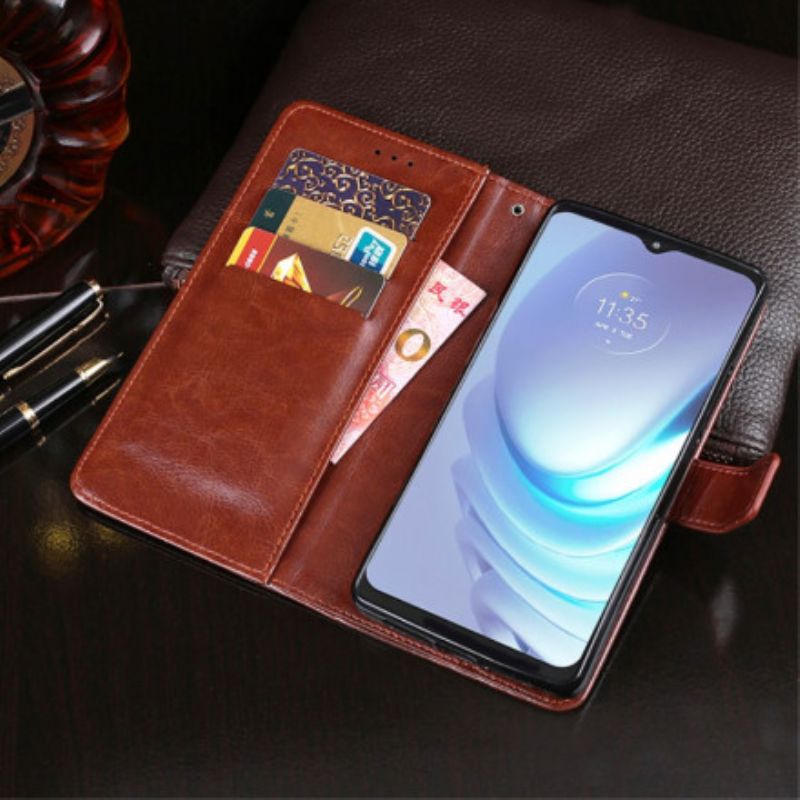 Kožené Puzdro Moto G50 Imitácia Kože Idewei