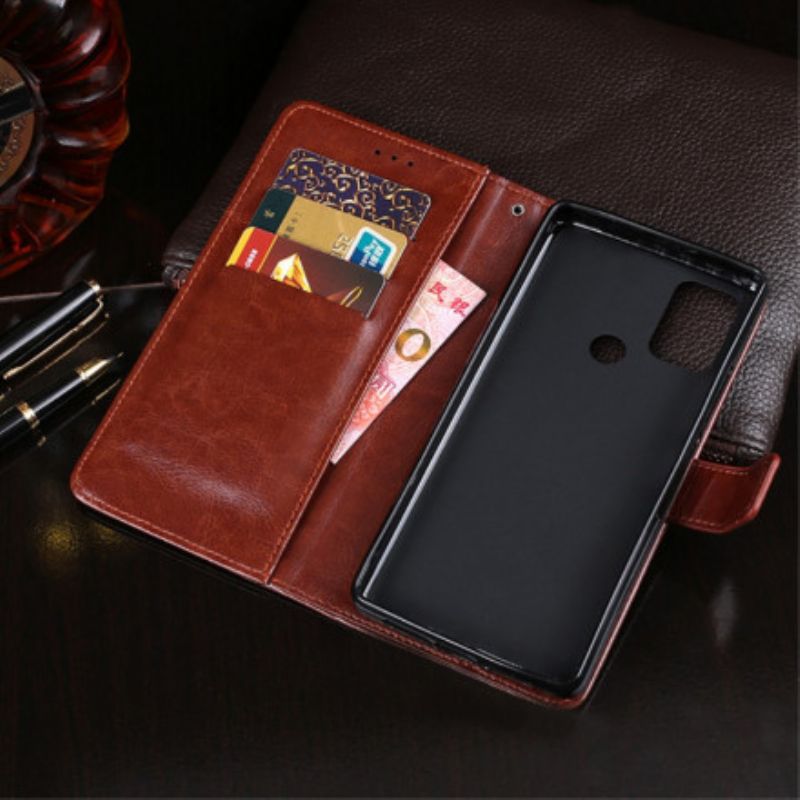 Kožené Puzdro Moto G50 Imitácia Kože Idewei
