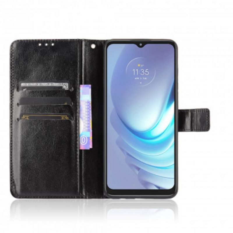 Kožené Puzdro Moto G50 Krikľavá Umelá Koža
