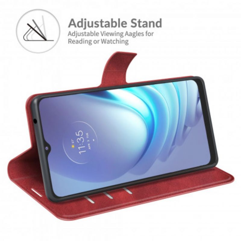 Peňaženkový Kryt Moto G50 Štýlový Kožený Dizajn