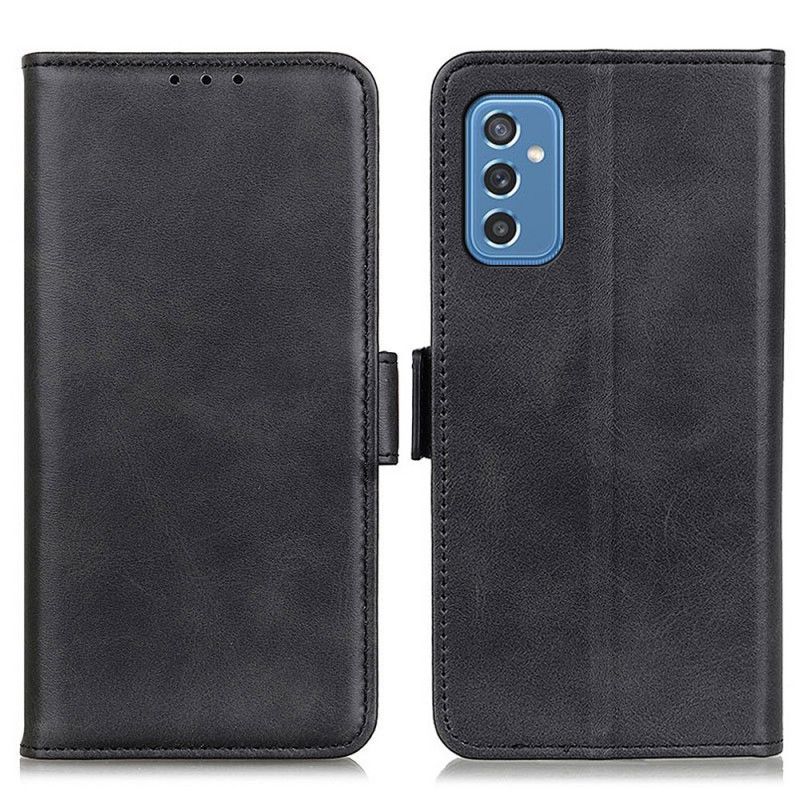 Kožené Puzdro Samsung Galaxy M52 5G Flipové Puzdro Dvojitá Klapka