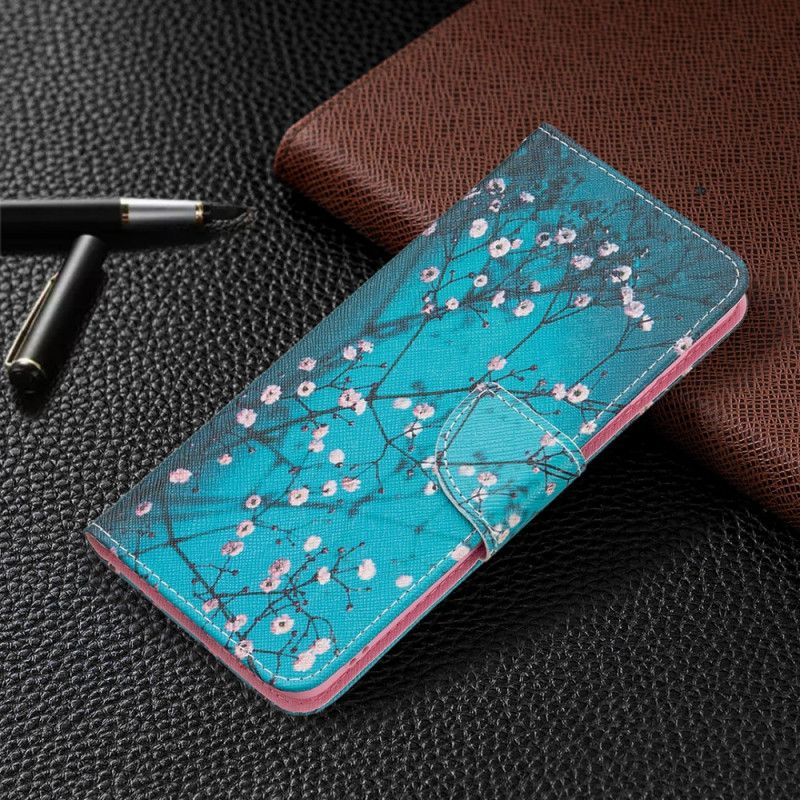 Kožené Puzdro Samsung Galaxy M52 5G Kvitnúci Strom