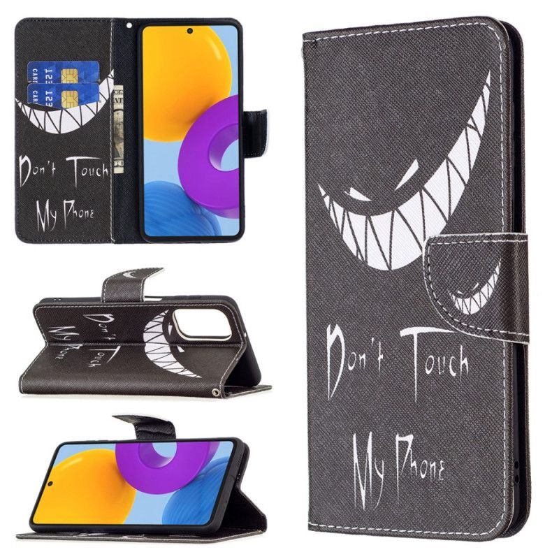 Kožené Puzdro Samsung Galaxy M52 5G Machiavelistický Úsmev