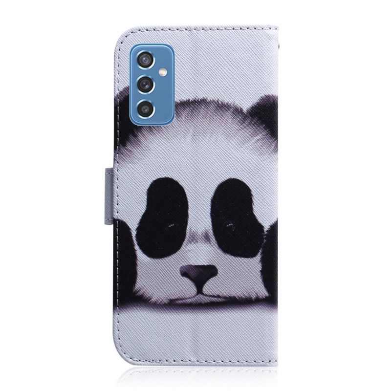 Kožené Puzdro Samsung Galaxy M52 5G Tvár Pandy