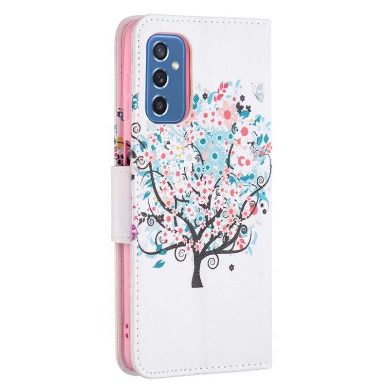 Peňaženkový Kryt Samsung Galaxy M52 5G Dúhový Ker