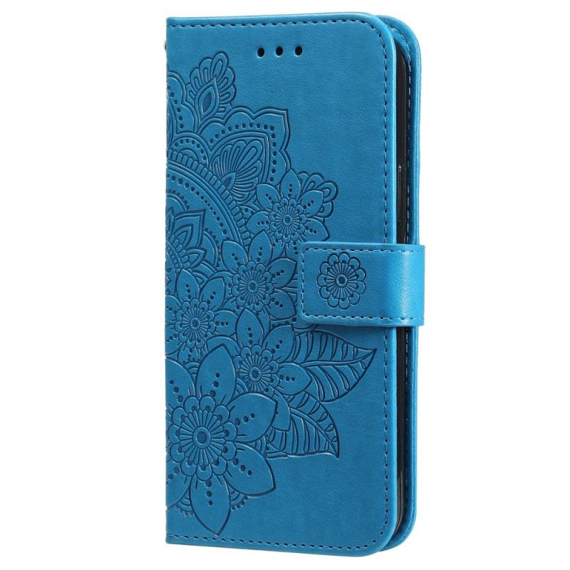 Peňaženkový Kryt Samsung Galaxy M52 5G Kvety Mandaly