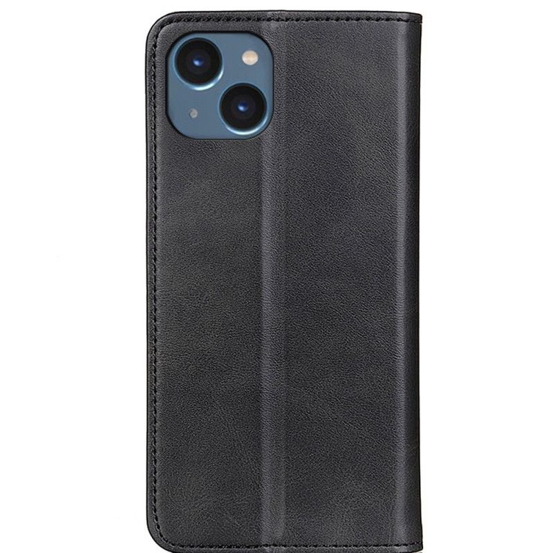 Flipové Puzdro iPhone 14 Kožené Puzdro Elegancia Štiepaná Koža