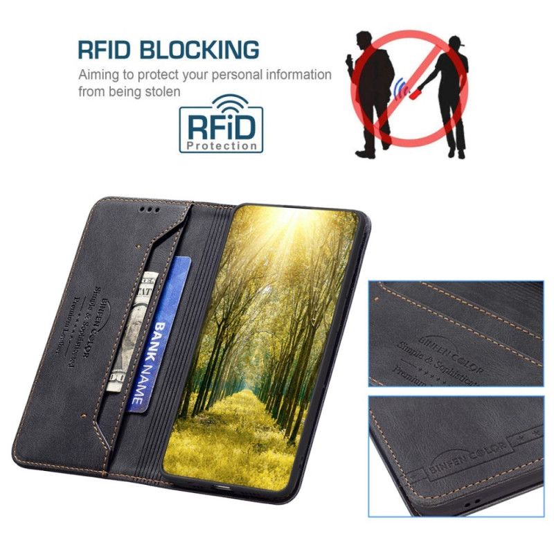 Flipové Puzdro iPhone 14 Kožené Puzdro Farba Binfen