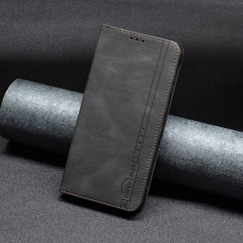 Flipové Puzdro iPhone 14 Kožené Puzdro Farba Binfen