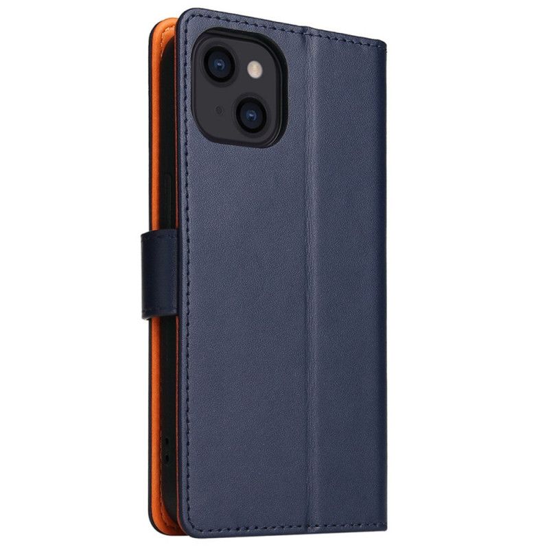 Kožené Puzdro iPhone 14 Bicolor Business