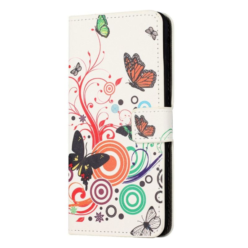 Kožené Puzdro iPhone 14 Motýle