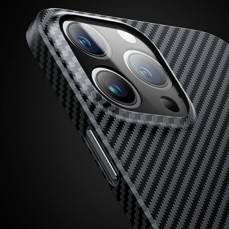 Kryt iPhone 14 Klasické Uhlíkové Vlákna