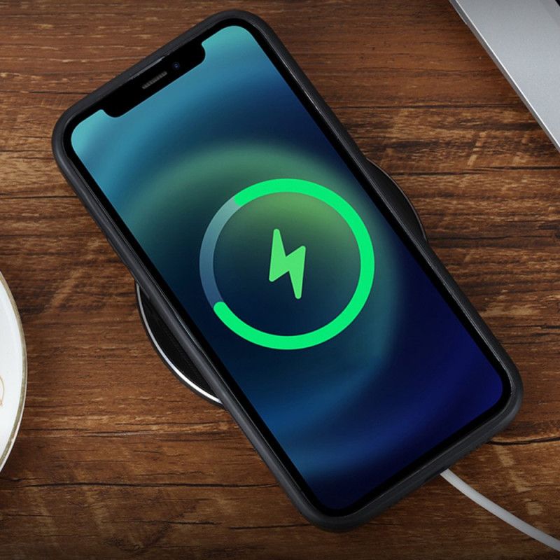 Kryt iPhone 14 Kožený Efekt Azns