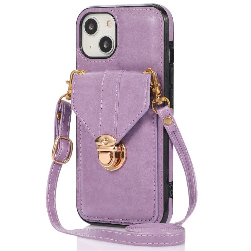 Kryt iPhone 14 Peňaženkový Crossbody Peňaženka