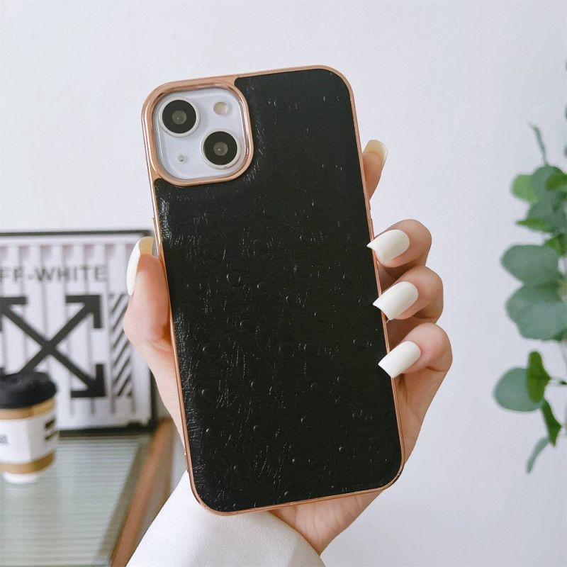 Kryt iPhone 14 Textúrovaná Pravá Koža