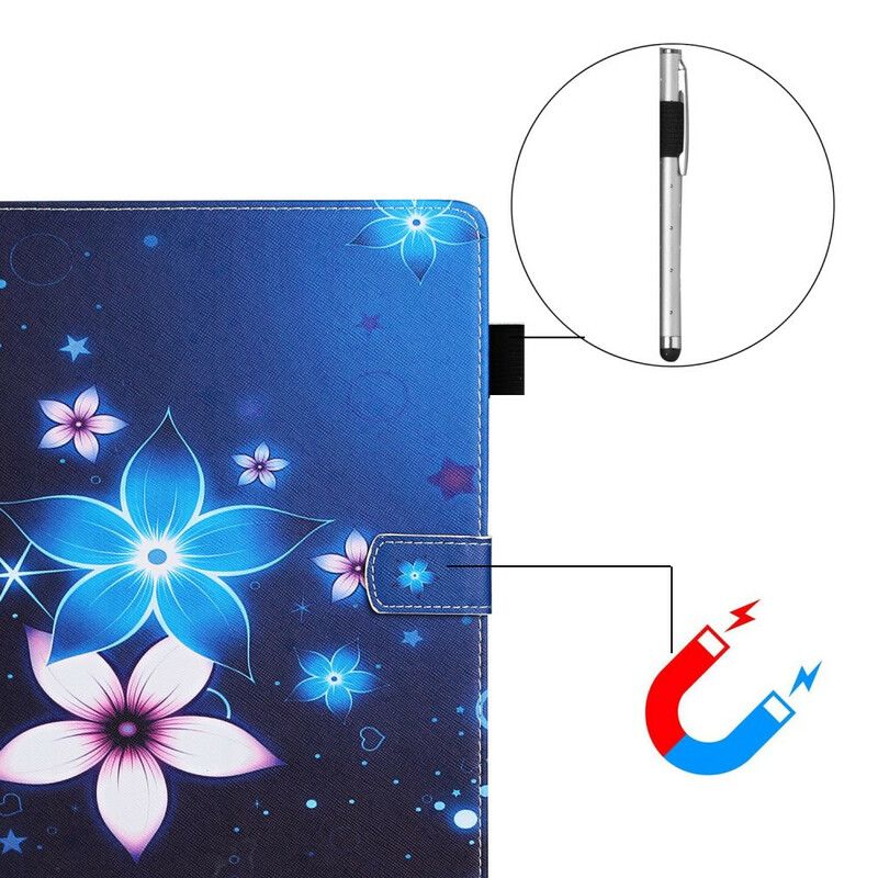 Kožené Puzdro Samsung Galaxy Tab S8 / Tab S7 Kvetinový