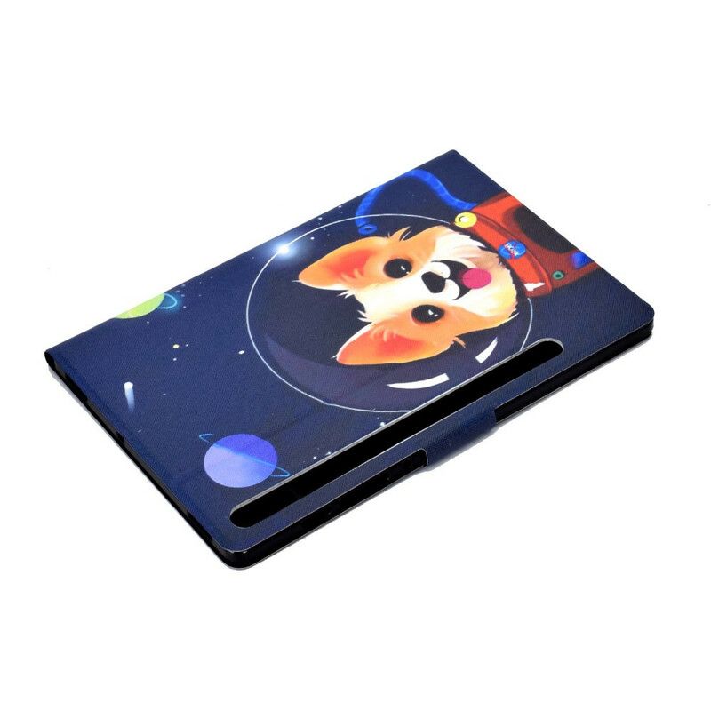 Kožené Puzdro Samsung Galaxy Tab S8 / Tab S7 Vesmírny Pes