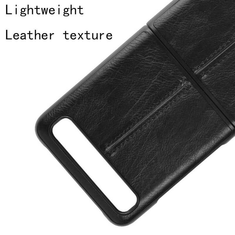 Flipové Puzdro Samsung Galaxy Z Flip Kožené Puzdro Couture Leather Effect