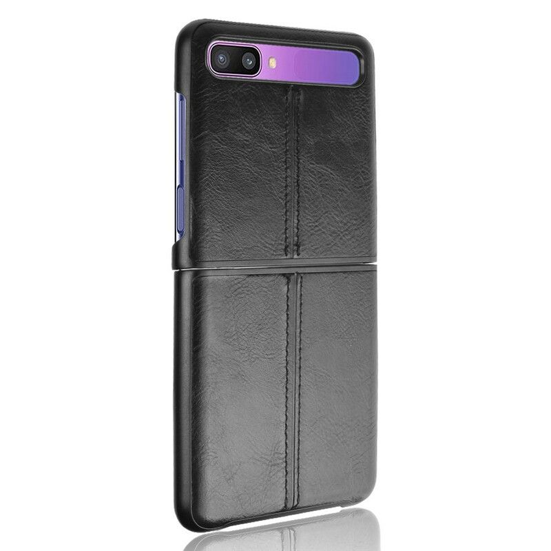 Flipové Puzdro Samsung Galaxy Z Flip Kožené Puzdro Couture Leather Effect