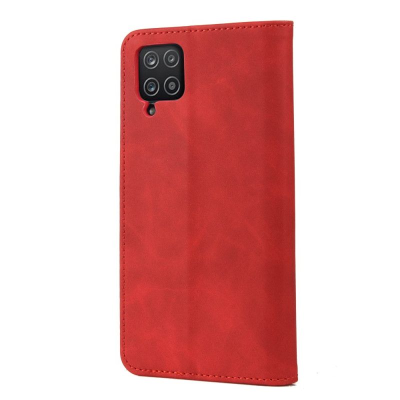 Flipové Puzdro Samsung Galaxy M12 / A12 Kožené Puzdro Dvojfarebný Biznis Kožený Efekt