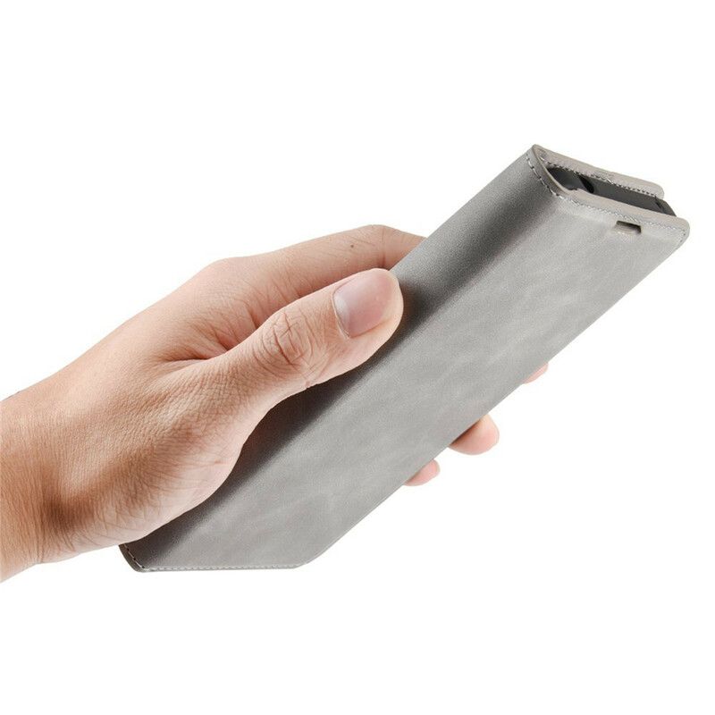Flipové Puzdro Samsung Galaxy M12 / A12 Kožené Puzdro Efekt Mäkkej Kože