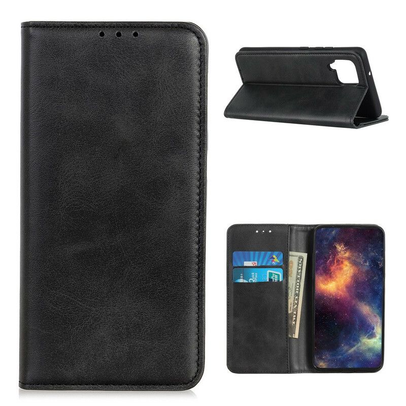 Flipové Puzdro Samsung Galaxy M12 / A12 Kožené Puzdro Štiepaná Koža