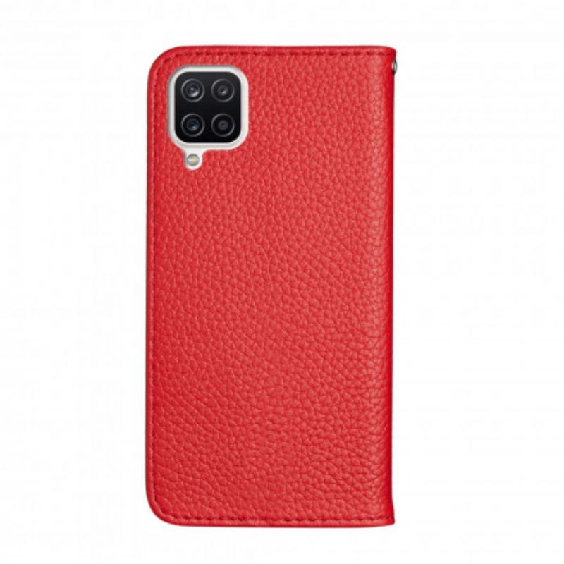 Flipové Puzdro Samsung Galaxy M12 / A12 Kožené Puzdro Umelá Koža Litchi Ultra Chic