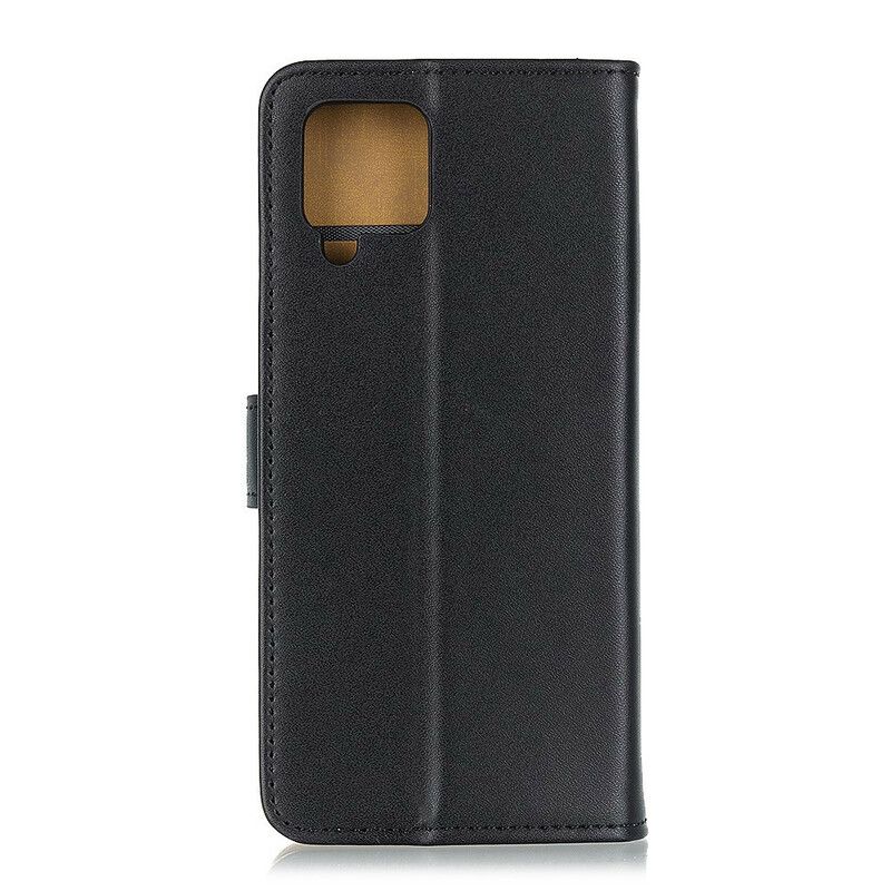 Kožené Puzdro Samsung Galaxy M12 / A12 Obyčajná Umelá Koža