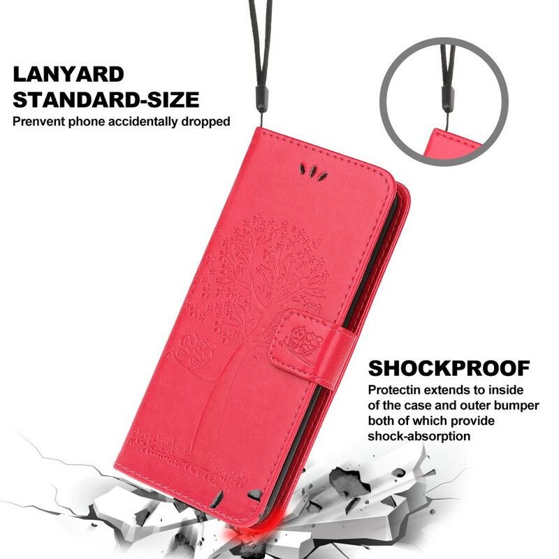 Kožené Puzdro Samsung Galaxy M12 / A12 Tanga Strom A Sovy