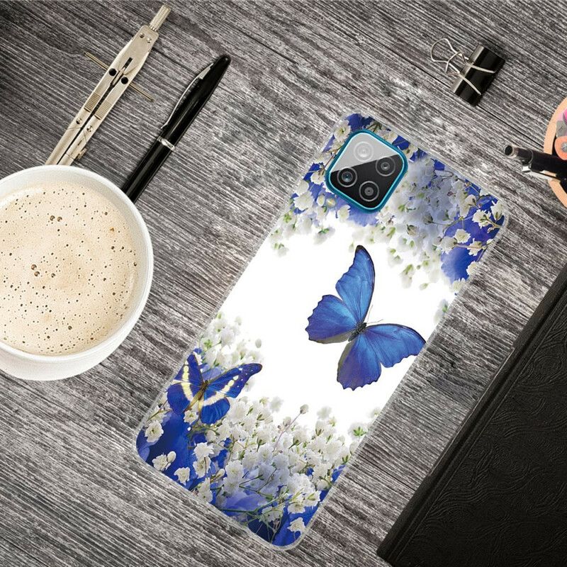 Kryt Samsung Galaxy M12 / A12 Dizajnové Motýle
