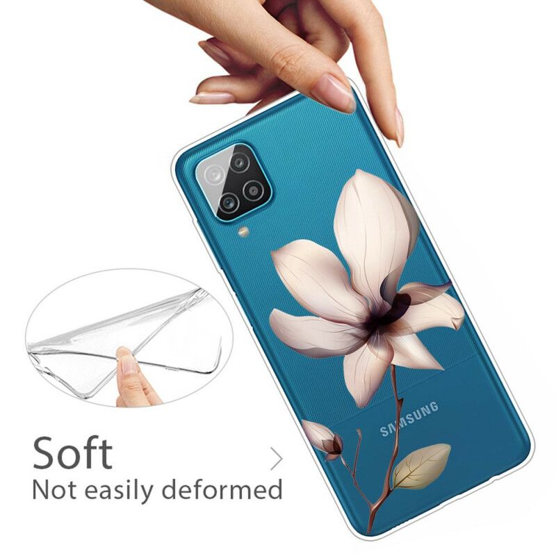 Kryt Samsung Galaxy M12 / A12 Prémiová Kvetinová