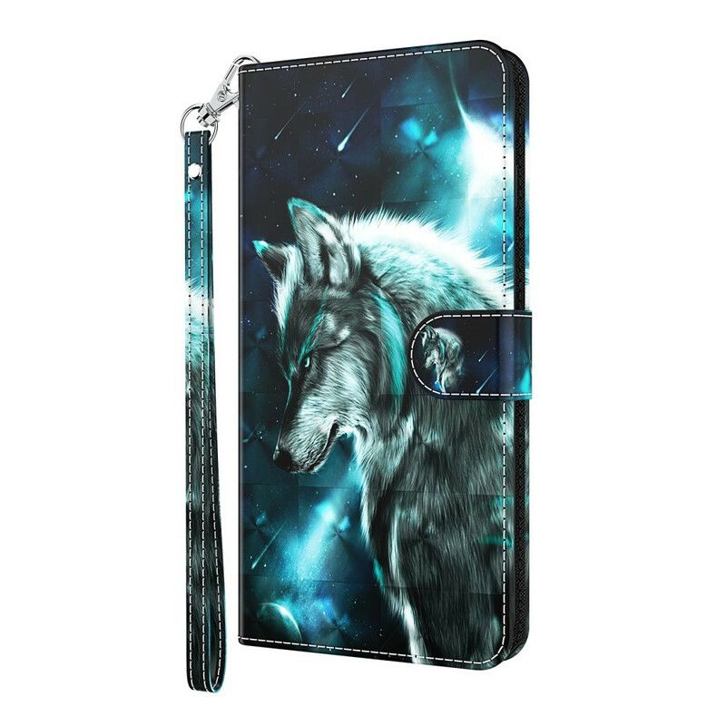 Peňaženkový Kryt Samsung Galaxy M12 / A12 Majestátny Vlk