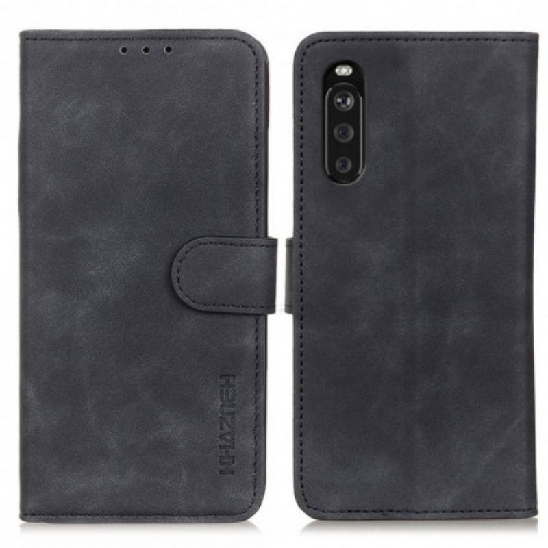 Flipové Puzdro Sony Xperia 5 III Khazneh Vintage Kožený Efekt