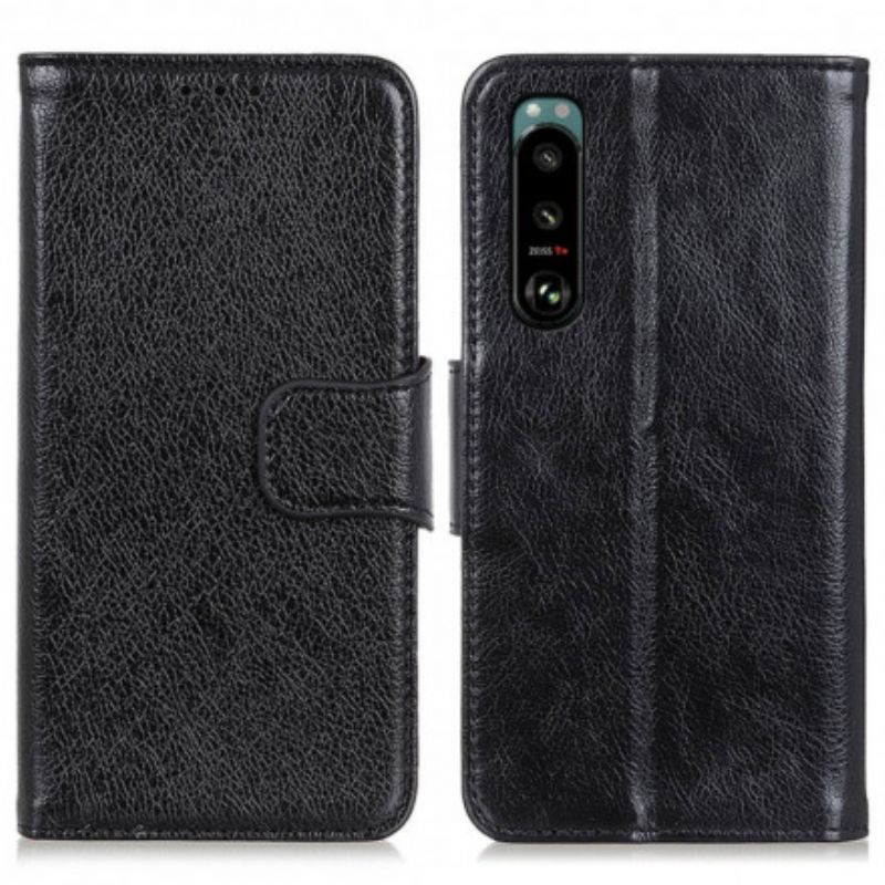 Kožené Puzdro Sony Xperia 5 III Delená Koža Nappa