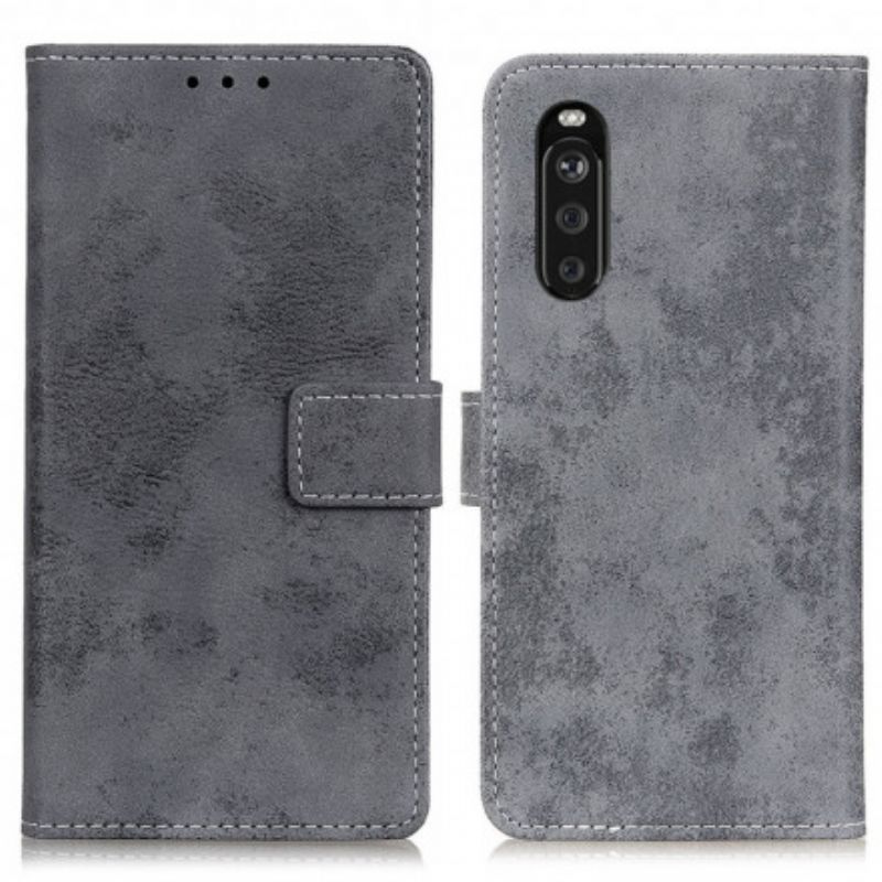 Kožené Puzdro Sony Xperia 5 III Vintage Kožený Efekt