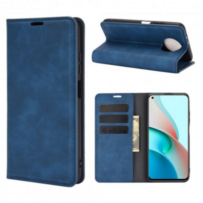 Flipové Puzdro Xiaomi Redmi Note 9 5G Kožené Puzdro Dotyk Pokožky