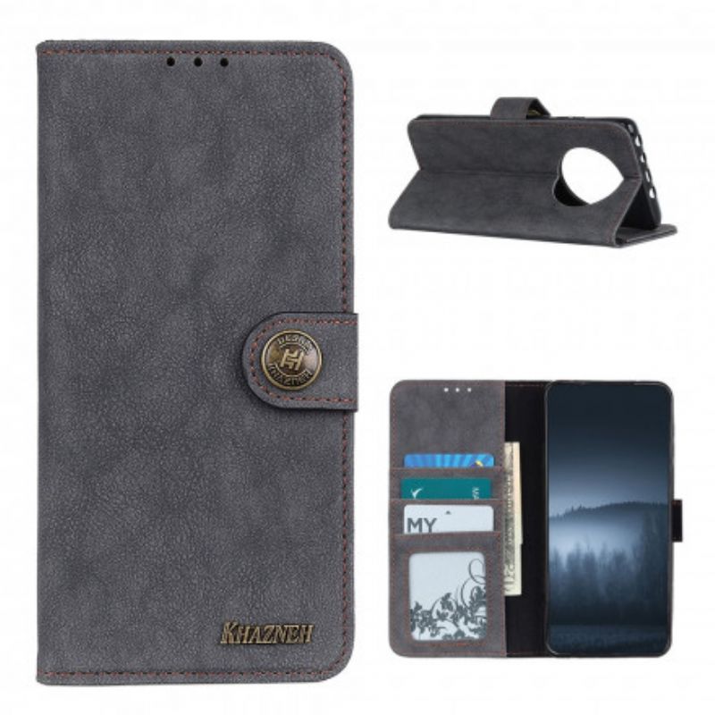 Kožené Puzdro Xiaomi Redmi Note 9 5G Khazneh Štiepaná Koža