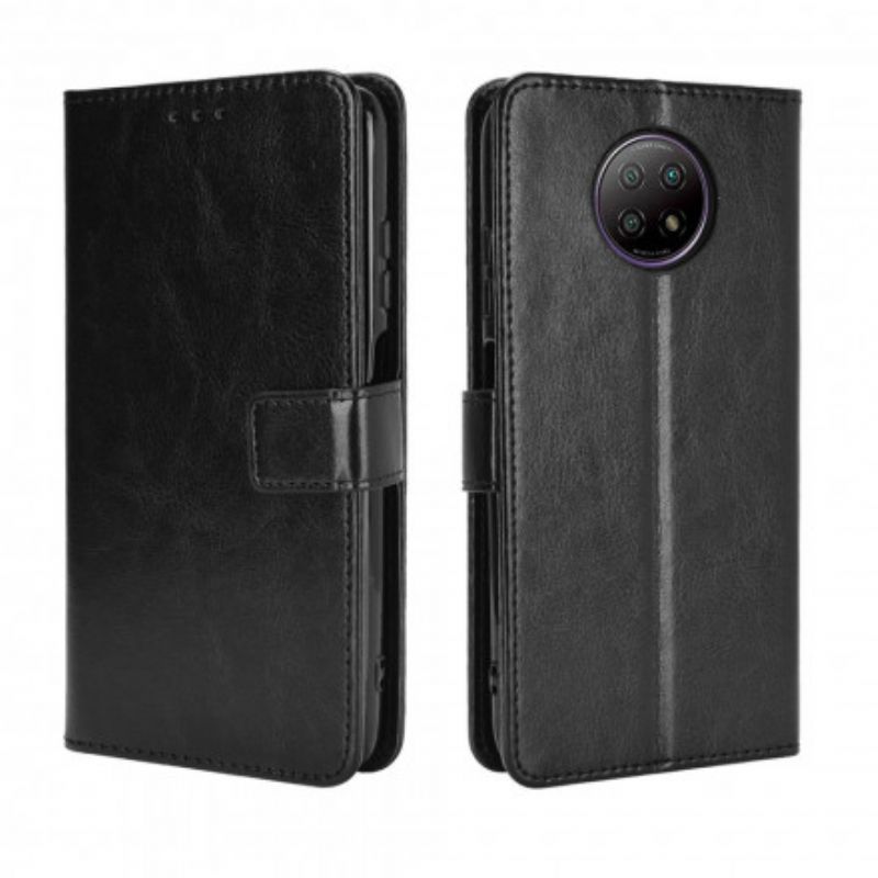 Kožené Puzdro Xiaomi Redmi Note 9 5G Krikľavá Umelá Koža