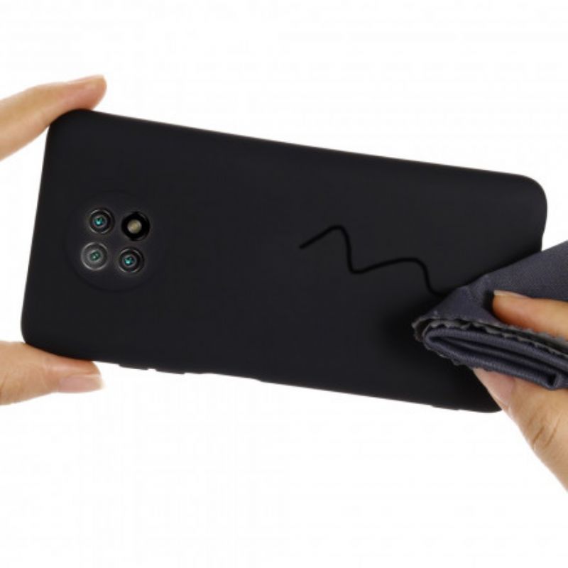 Kryt Xiaomi Redmi Note 9 5G Tekutý Silikón A Šnúrka