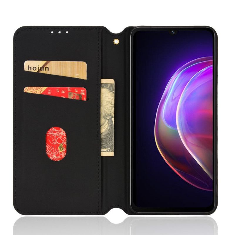 Flipové Puzdro Vivo V21 5G Kožené Puzdro Efekt Diamantovej Kože