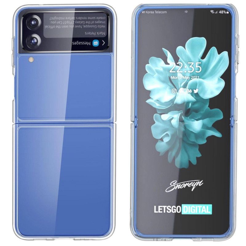 Flipové Puzdro Samsung Galaxy Z Flip 4 Kožené Puzdro Crystal