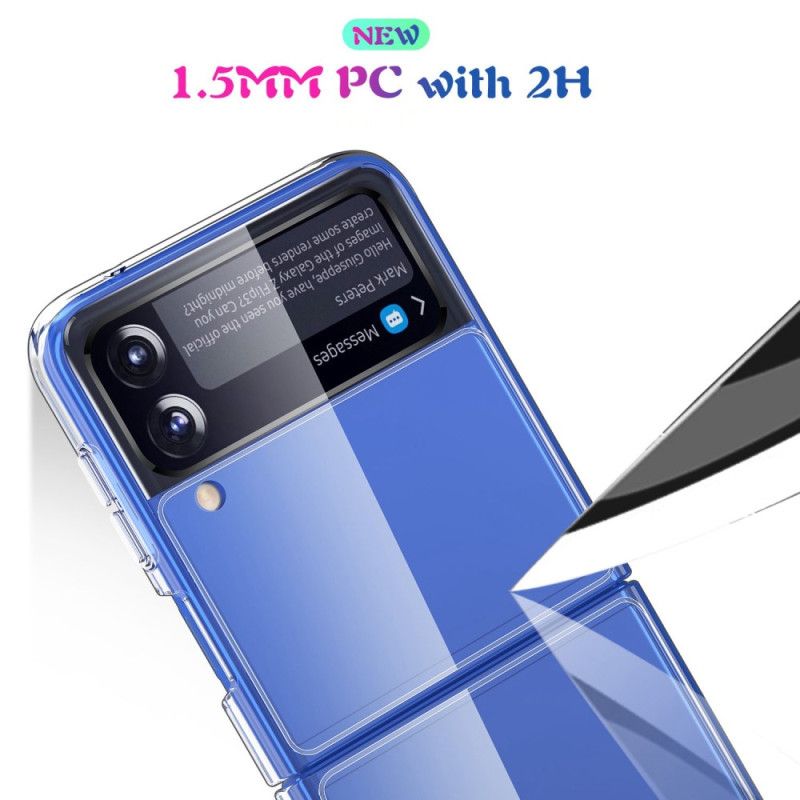 Flipové Puzdro Samsung Galaxy Z Flip 4 Kožené Puzdro Crystal