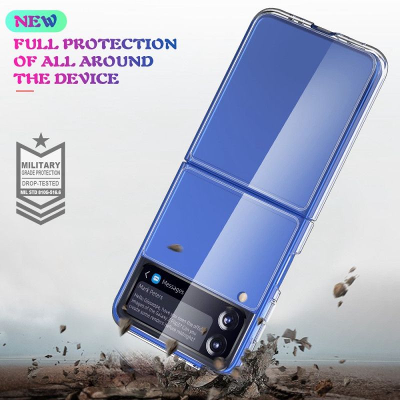 Flipové Puzdro Samsung Galaxy Z Flip 4 Kožené Puzdro Crystal