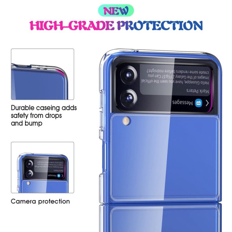 Flipové Puzdro Samsung Galaxy Z Flip 4 Kožené Puzdro Crystal